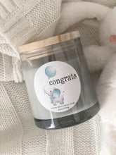 Load image into Gallery viewer, Congratulations (Blue Elephant) Candle
