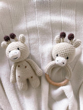 Load image into Gallery viewer, Crochet Baby Animal + Rattle Set
