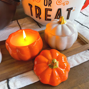 Festive Pumpkin Candle