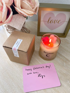 Galentine + Valentine's Day Candle